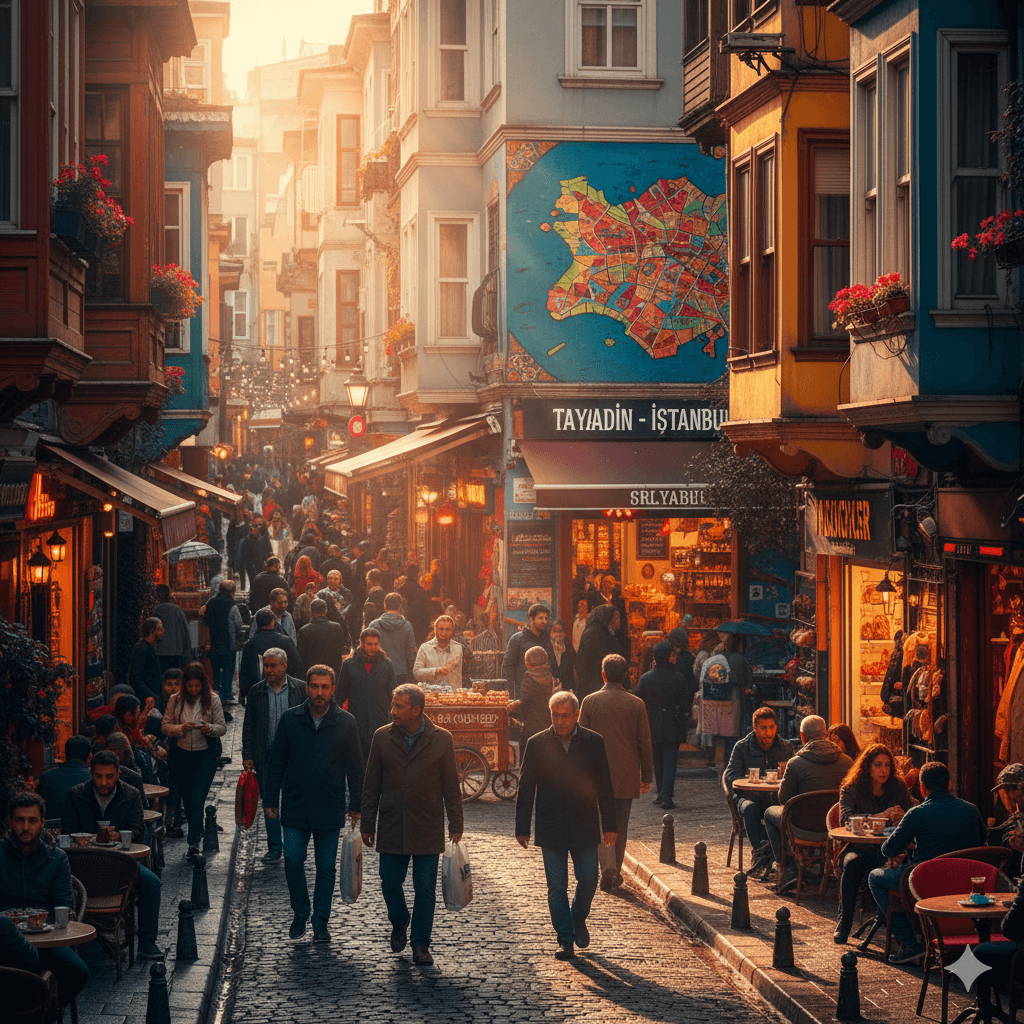 Hands holding a phone with metadata overlay